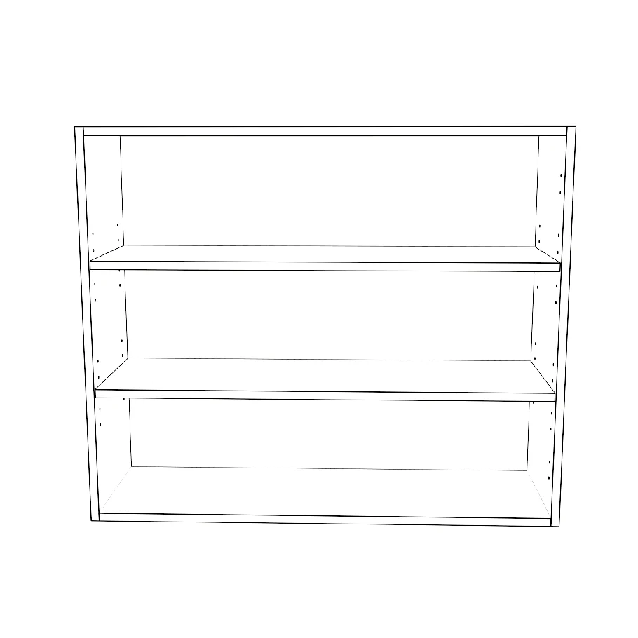 36" Wide x 30" High Wall Cabinet - Thermofoil Doors - Image 2
