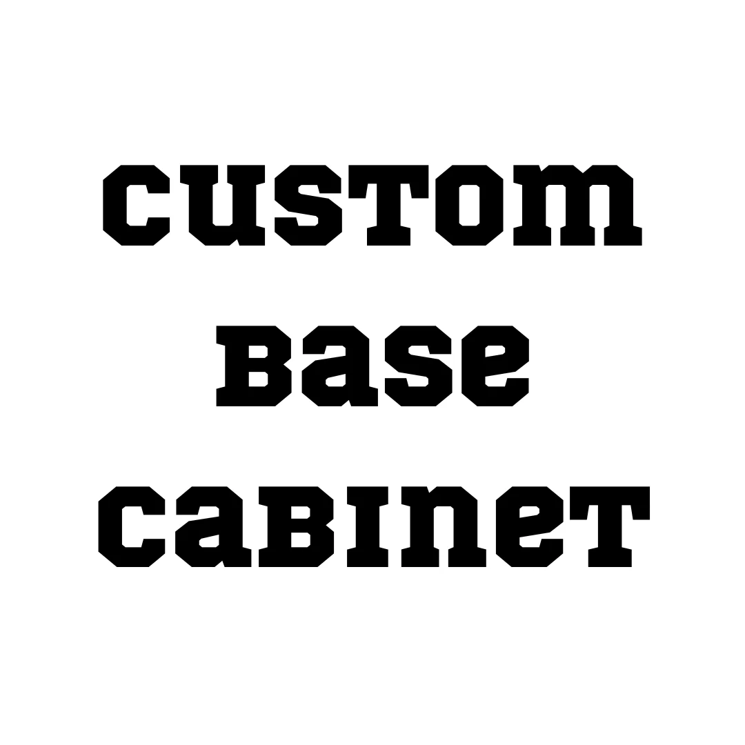 Custom Base Cabinet with Thermofoil Doors - Base Cabinet
